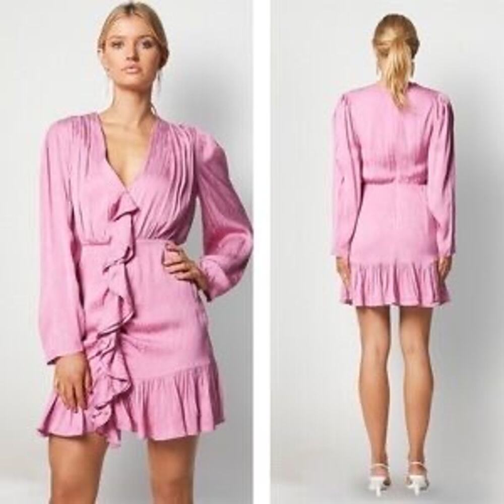 Elliatt Rita Dress in Wildrose Women’s M Long Sleeve  Mini